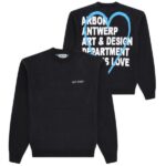 Arbor Antwerp Blue Love Knit Sweater Zwart