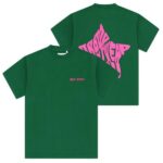 Arbor Antwerp Pink Star T-shirt Groen