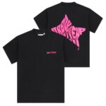 Arbor Antwerp Pink Star T-shirt Zwart
