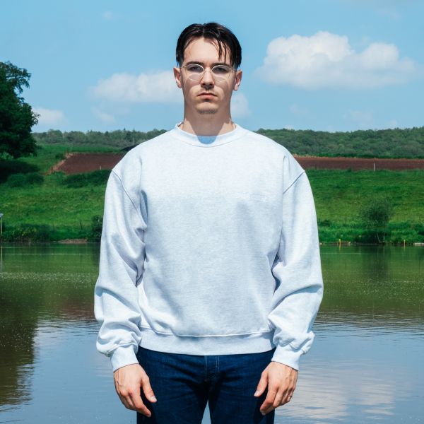 Arbor Antwerp Silver Metallic Sweater Grijs