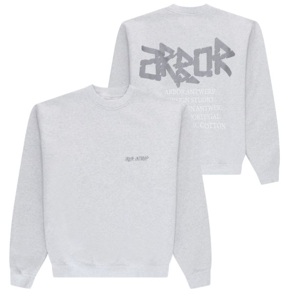 Arbor Antwerp Silver Metallic Sweater Grijs