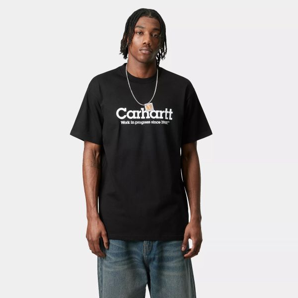 Carhartt WIP Label Script T-shirt Zwart