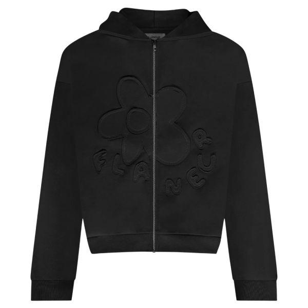 Flâneur Blossom Patches Vest Zwart