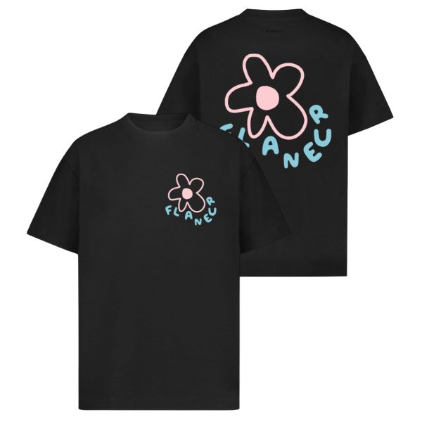 Flâneur Blossom T-shirt Zwart