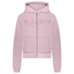 Flâneur Embossed Zip-Up Vest Roze