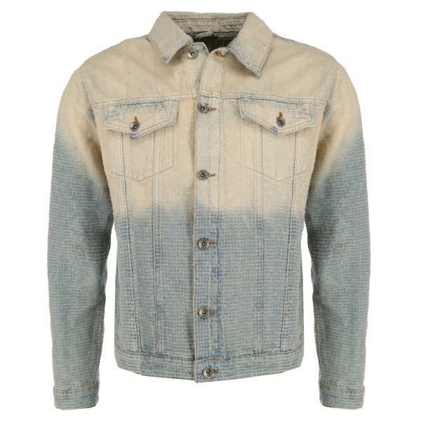 Flâneur Faded Tweed Spijkerjas Licht Blauw