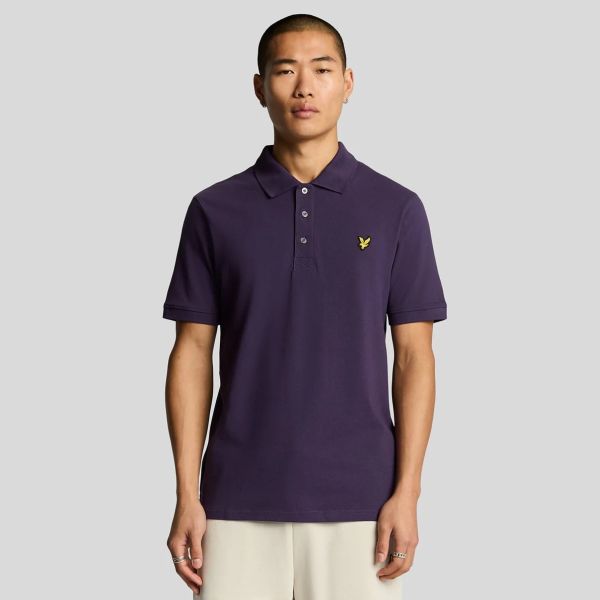 Lyle & Scott Plain Polo Paars