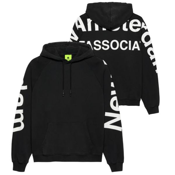 New Amsterdam Surf Association Logo Line Hoodie Zwart