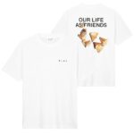 Olaf Graphite T-shirt Wit