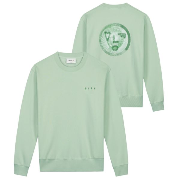 Olaf Spiral Face Sweater Groen