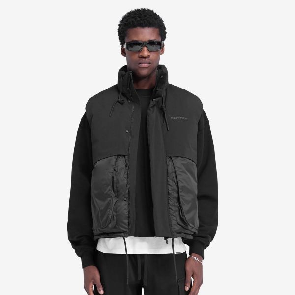 Represent Layered Puffer Zwart