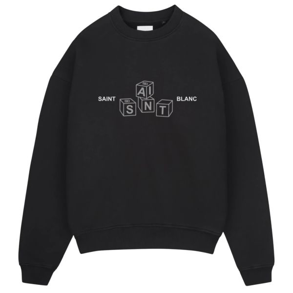 Saint Blanc Blocks Sweater Zwart