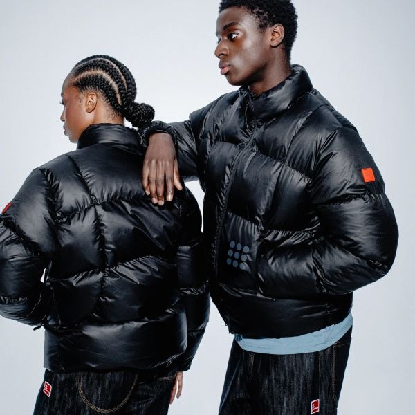 The New Originals 9-Dots Curve Puffer Zwart