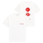 Arbor Antwerp Red Lips T-shirt Wit