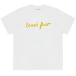 Bram’s Fruit Mum's Script Logo T-shirt Wit