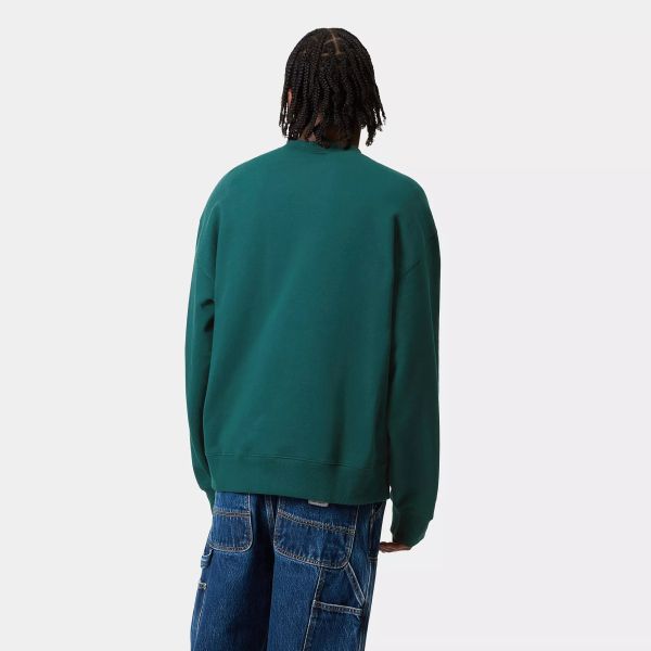 Carhartt WIP Label Script Sweater Groen