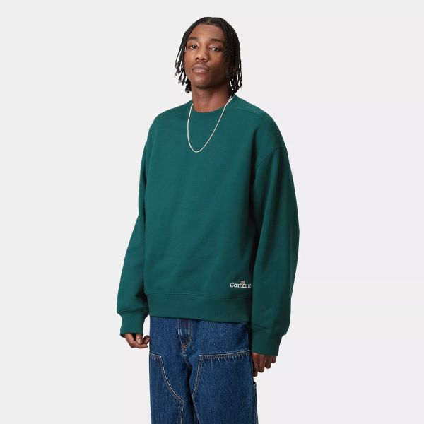 Carhartt WIP Label Script Sweater Groen