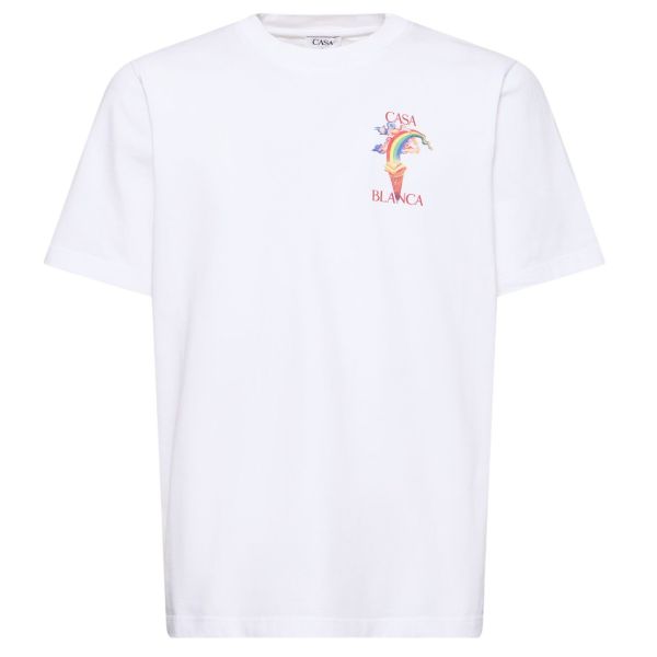 Casablanca Nature Teacher T-shirt Wit