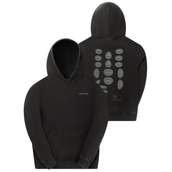 Daily Paper Senses Hoodie Washed Zwart
