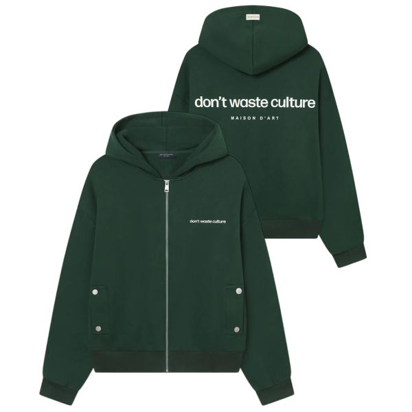 Don't Waste Culture Ale Vest Donker Groen