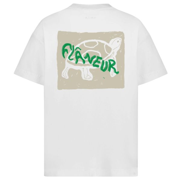 Flâneur Chalk Turtle T-shirt Wit