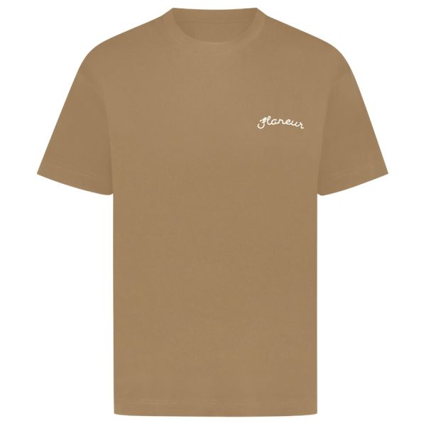 Flâneur Signature T-shirt Bruin