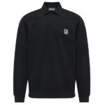 Genti Monogram Longsleeve Polo Zwart