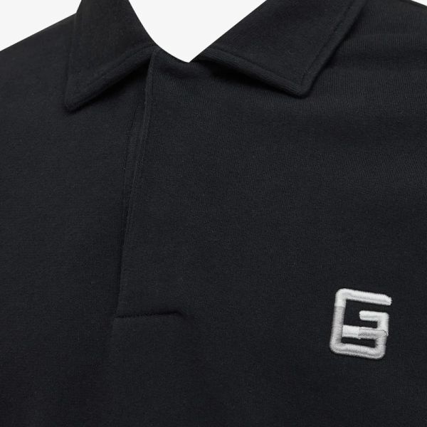 Genti Monogram Longsleeve Polo Zwart