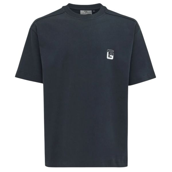 Genti Monogram T-shirt Zwart