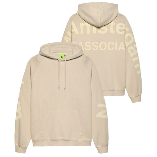 New Amsterdam Surf Association Logo Line Hoodie Beige