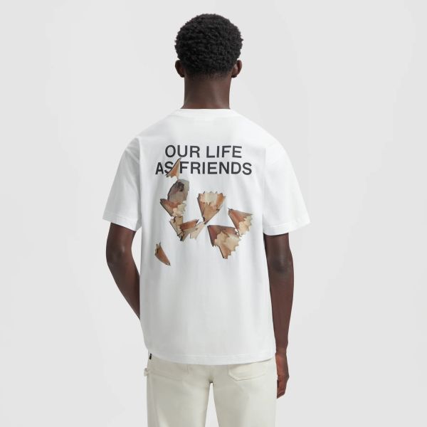 Olaf Graphite T-shirt Wit