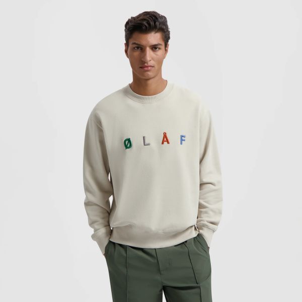 Olaf Sans Embro Sweater Off White