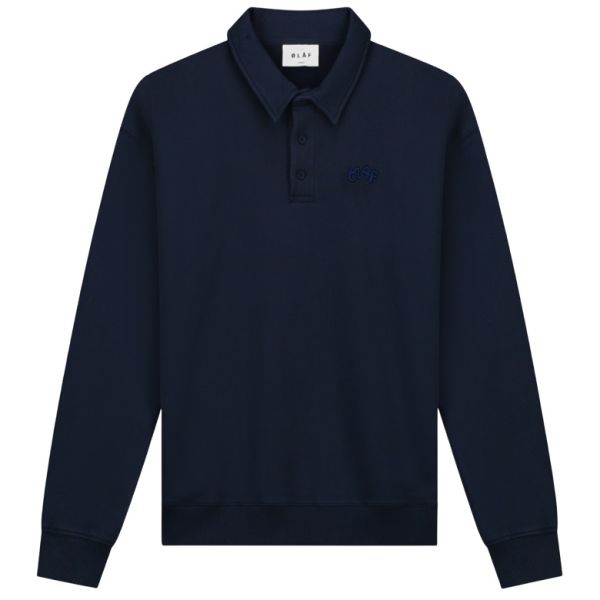 Olaf Signature Polo Sweater Navy