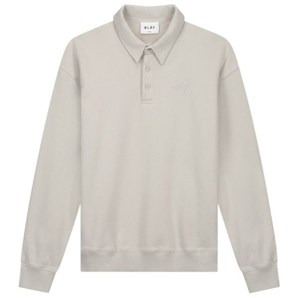 Olaf Signature Polo Sweater Off White
