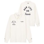 Olaf Varsity Polo Sweater Off White