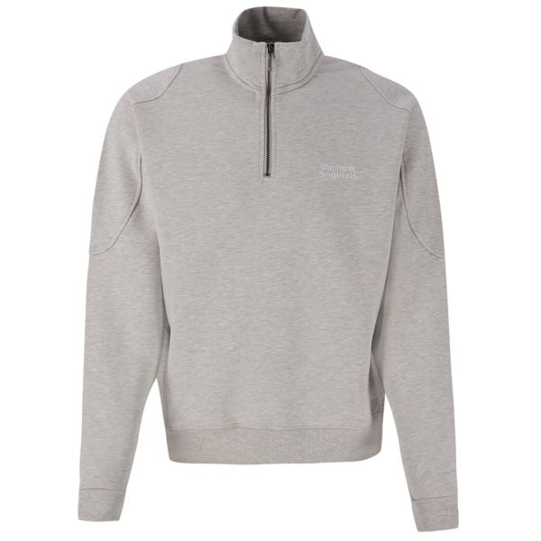 The New Originals Emblem Half Zip Sweater Grijs