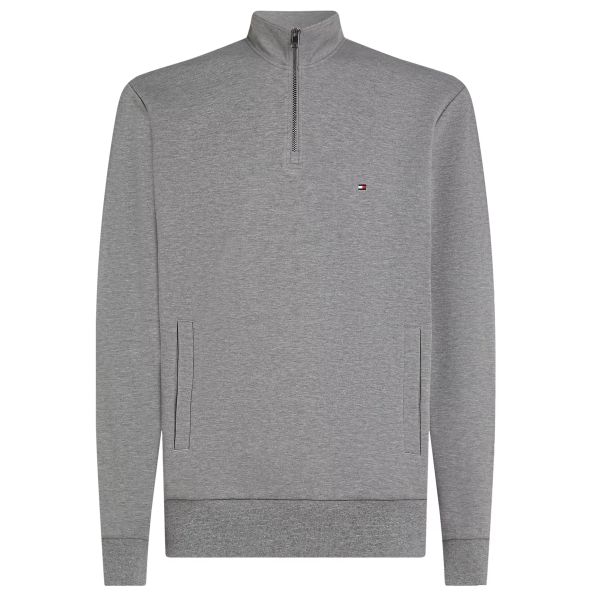 Tommy Hilfiger Essential Intechno Quarter Zip Sweater Grijs