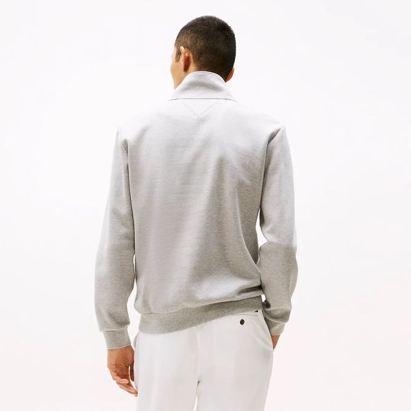Tommy Hilfiger Essential Intechno Quarter Zip Sweater Licht Grijs