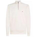 Tommy Hilfiger Essential Intechno Quarter Zip Sweater Off White