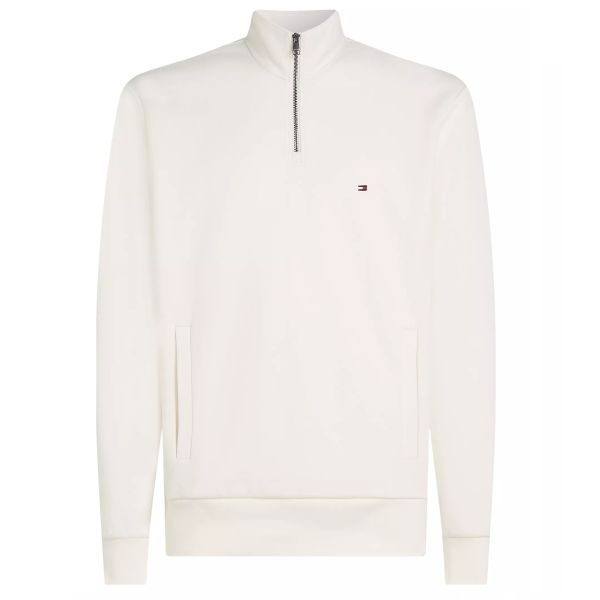 Tommy Hilfiger Essential Intechno Quarter Zip Sweater Off White