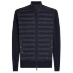 Tommy Hilfiger Mix Media Stand Collar Jas Navy