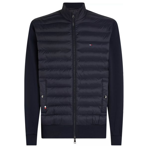 Tommy Hilfiger Mix Media Stand Collar Jas Navy