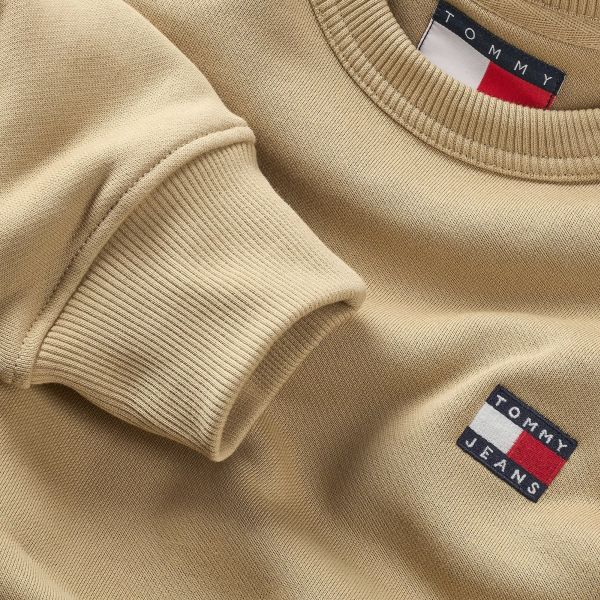 Tommy Jeans Badge Sweater Beige