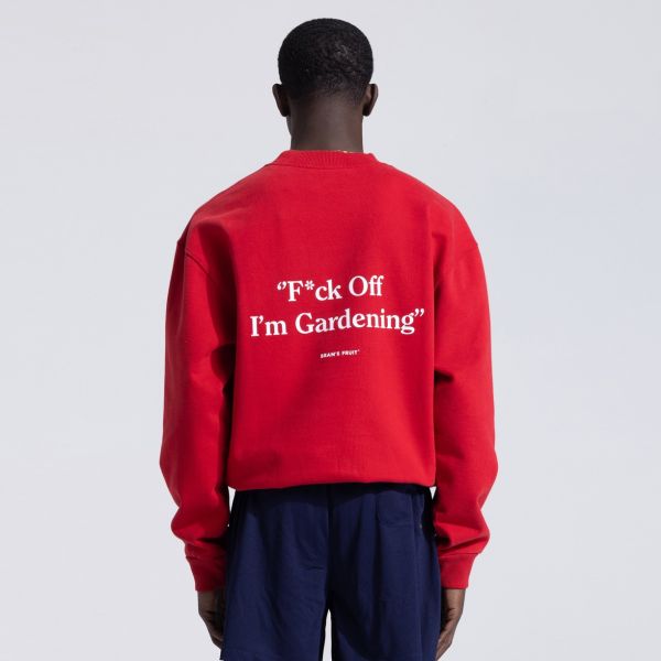 Bram’s Fruit Gardening Sweater Rood