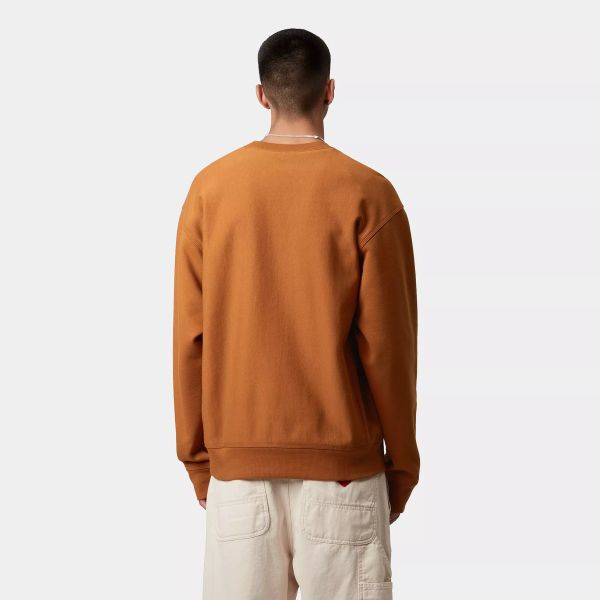 Carhartt WIP American Script Sweater Bruin