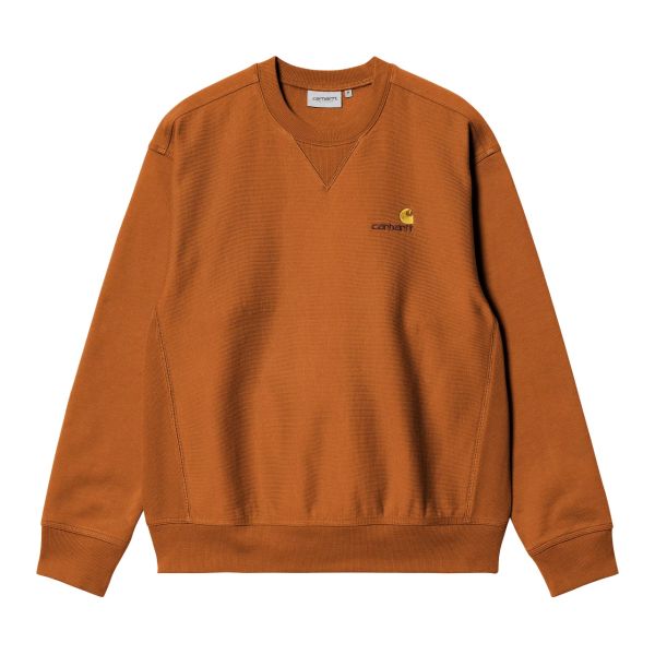 Carhartt WIP American Script Sweater Bruin