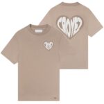 Croyez Puffed Heart T-shirt Beige