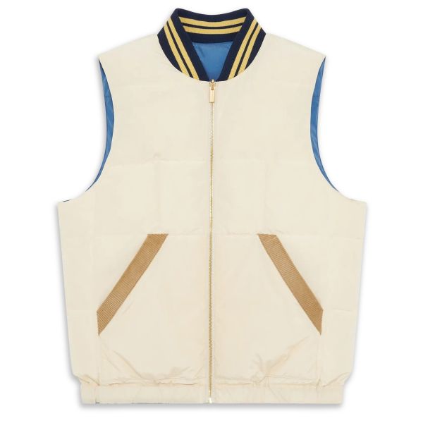 Drôle De Monsieur Bodywarmer Off White/Blauw