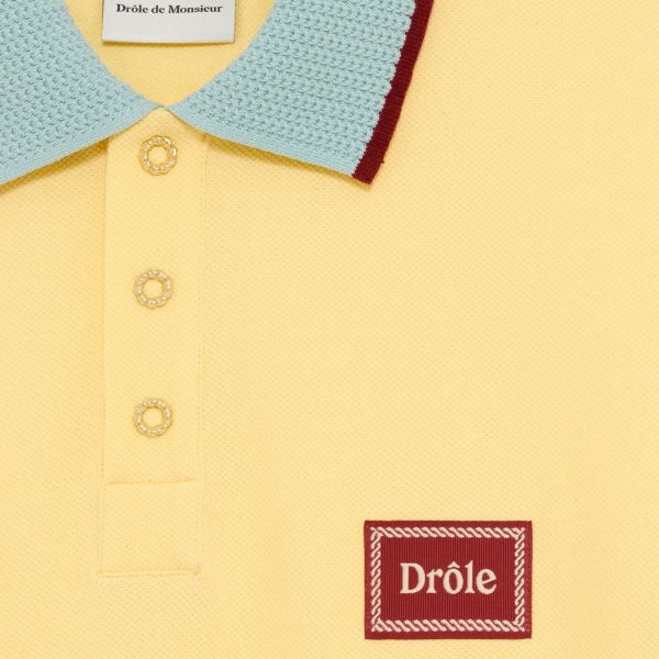 Drôle De Monsieur Pique Polo Geel
