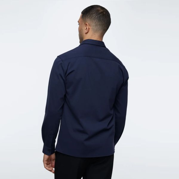 Genti Midtown Overshirt Navy